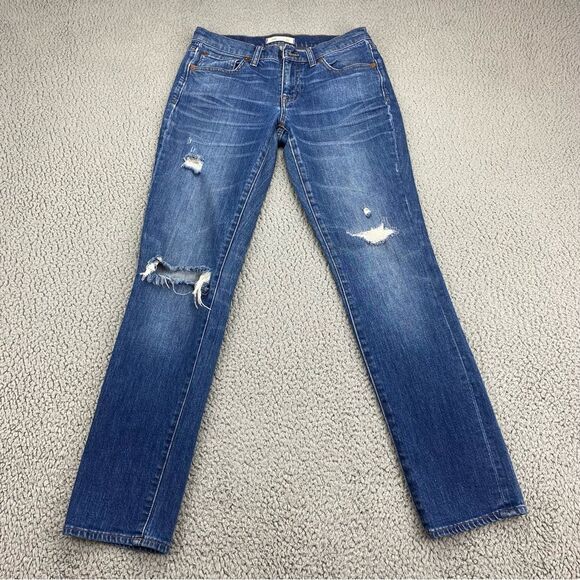 Madewell Women High Rise The Slim Boyjean: Rip and Repair Edition | Size: 24 - Picture 2 of 15